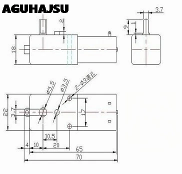2 шт. TT Мотор 130 двигатель Смарт рисунком Робокар Поли Шестерни мотор для Arduino DC3V-6V