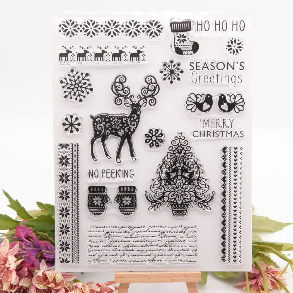 

Scrapbook dies arrivals clear stamps rubber stamps for card making wax silicone silicone stamp flower stamps christmas stamps