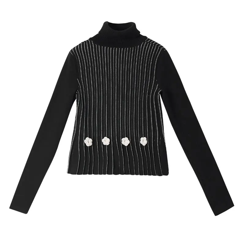 

XITAO Knitted Sweater Fashion New Turtleneck Full Sleeve Small Fresh Casual Style 2020 Winter Minority Loose Sweater ZY3552