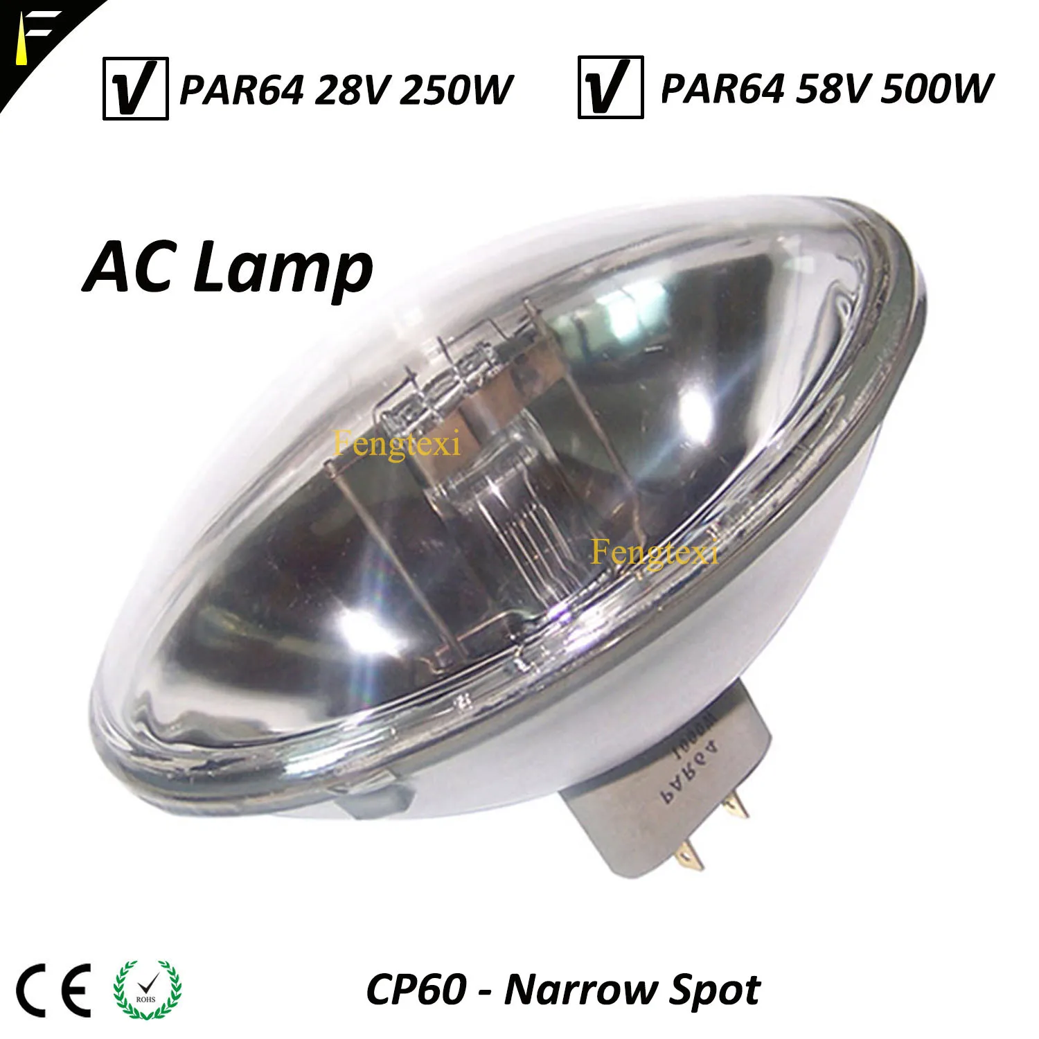 Традиционная лампа Par Par64 28 в 250 Вт переменного тока CP60 для светильник Light 64 ACL VNSP