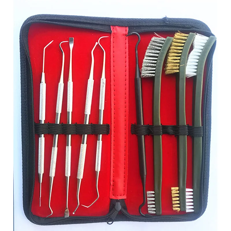 Набор для чистки пистолета 9 шт./компл. универсальная латунная стальная