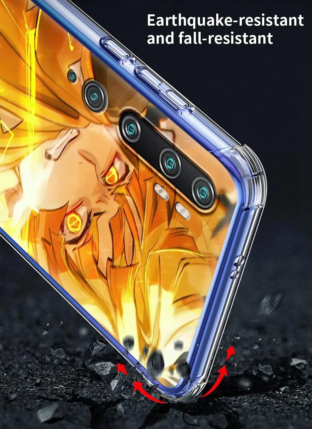 

Moon Demon Slayer Airbag Phone Case for Xiaomi 9T Pro Note 10 Lite Pro 5G CC9E A2 Poco X2 M2 F2 Pro X3 NFC 10T Lite C3 Shell