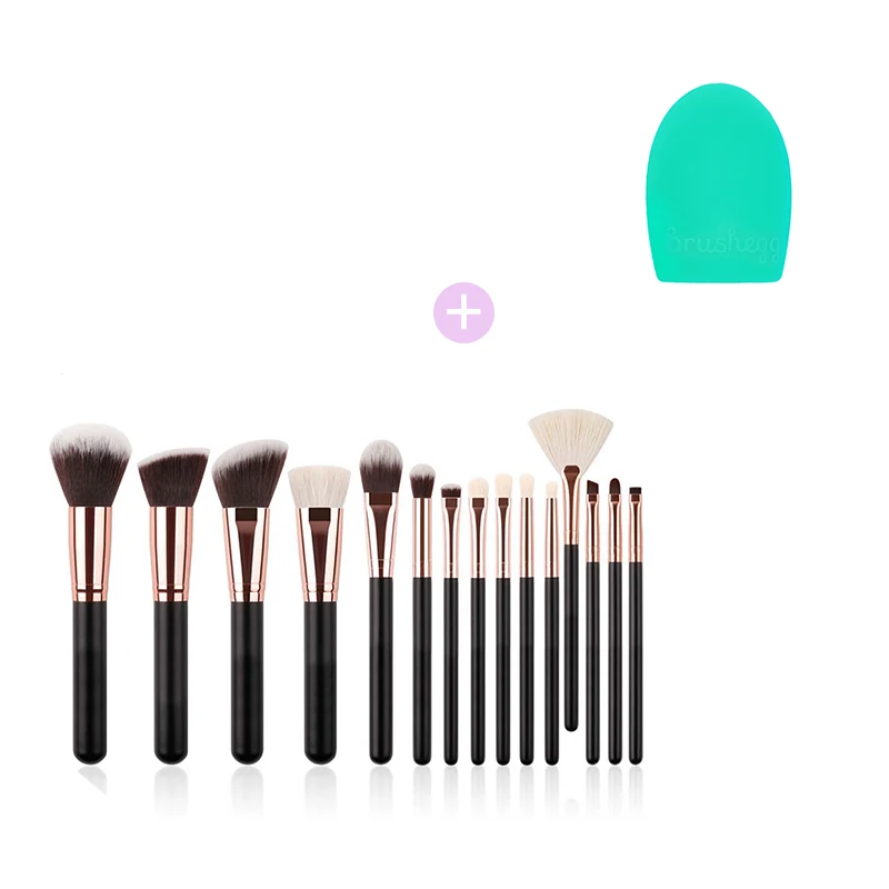 CHMAKE 15 шт. набор кистей для макияжа Профессиональная высококачественная