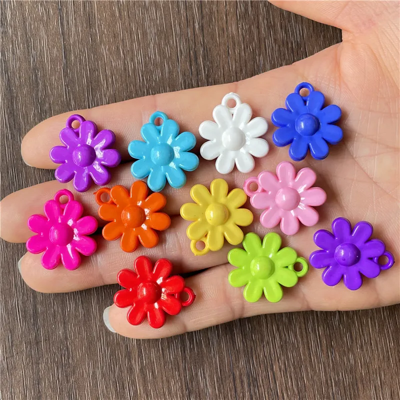 50 шт. Разноцветные Подвески в виде цветов | Украшения и аксессуары
