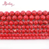 red sea sediment imperial jaspers beads round faceted stone beads for diy necklace bracelet earring jewelry making strand 15