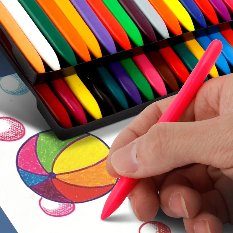 

Треугольные карандаши 12 цветов, безопасные нетоксичные цветные карандаши, съедобные карандаши для студентов, детей, детские стираемые кара...