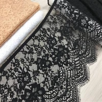 black eyelash lace fabric white chantilly lace trim diy clothing crafts skin french lace for garment sewing accessories
