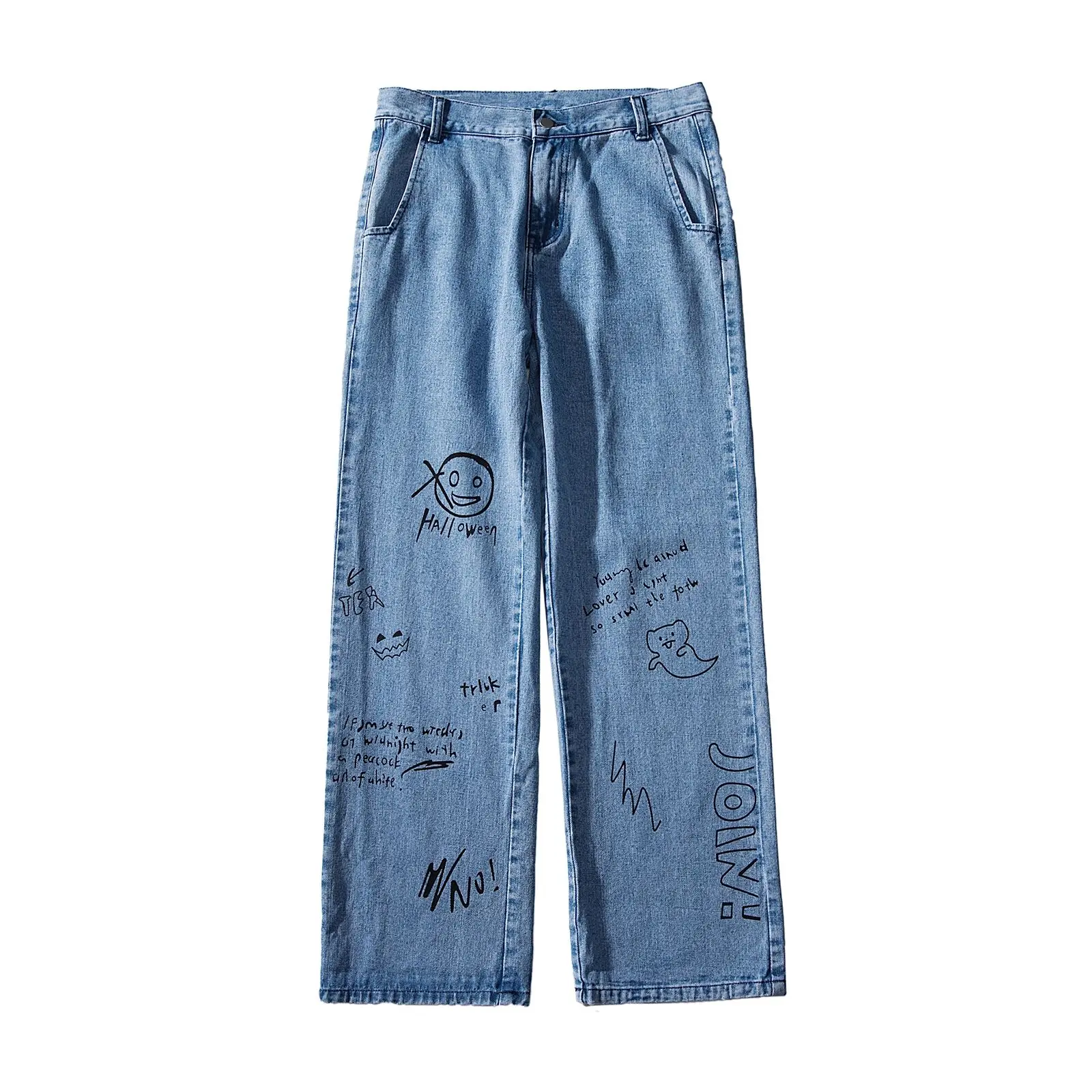 

Japanese oversize slacks Men's Graffiti Maker Hip Hop Pants Super big pants