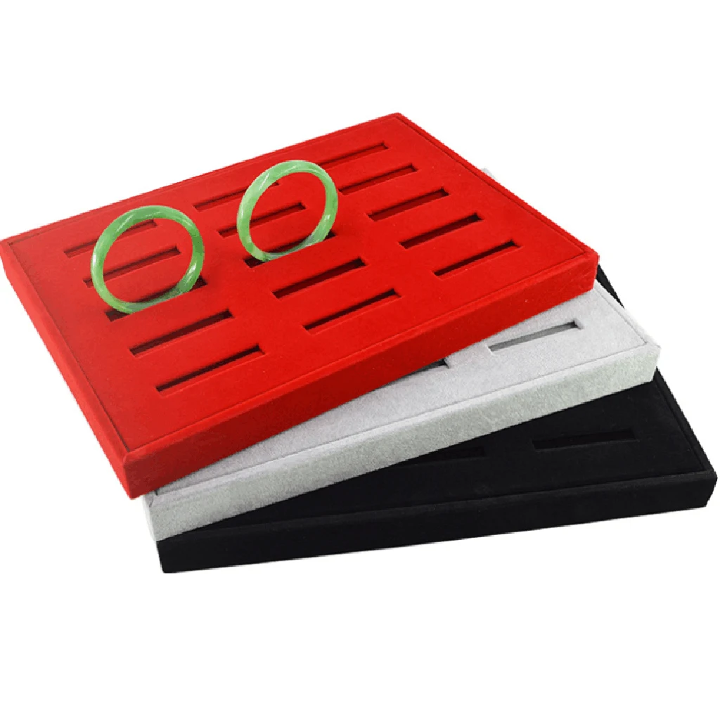 Бархатные подносы для браслетов аксессуары ювелирных изделий витрина с большой