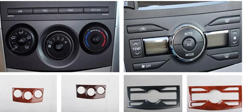 1 шт. ABS углеродное волокно или деревянная текстура Кондиционер панель