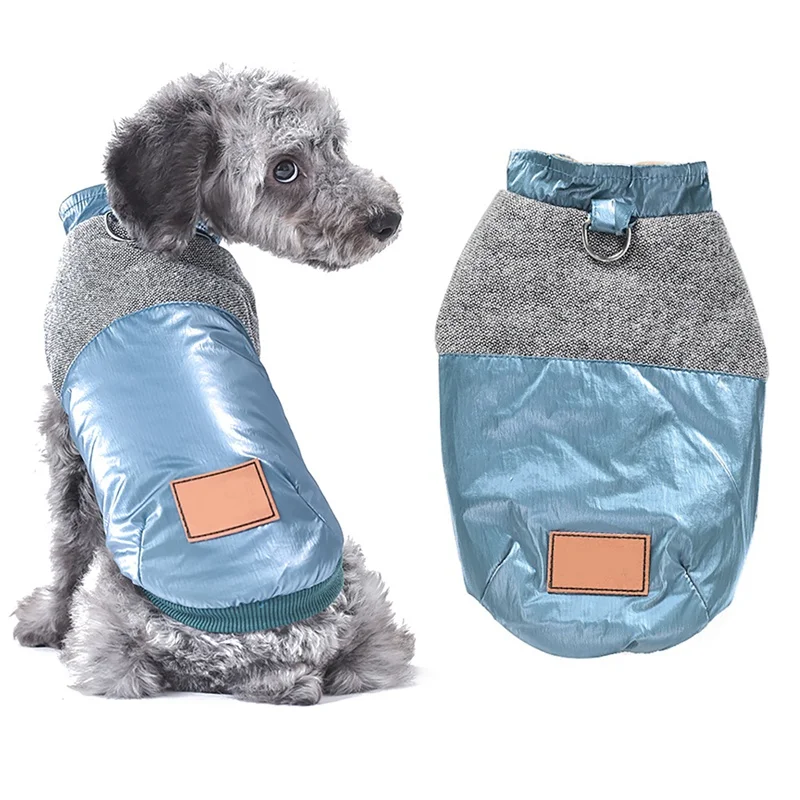 Новая супер теплая одежда для собак модный жилет с заплатками пальто домашних