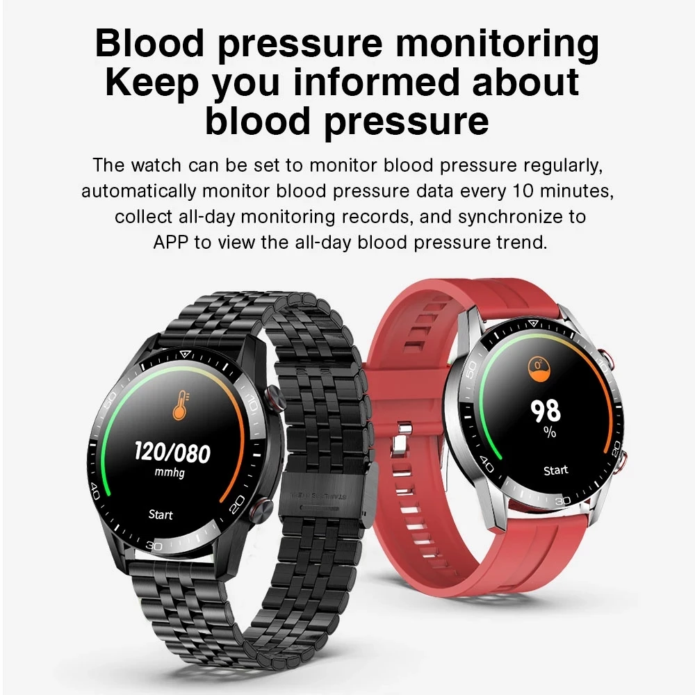 

2021New Brand Smart Watch Men Pedometer Watches Bluetooth Call Smartwatch Heart Rate ECG BP Sport Fitness Tracker Supports Phone