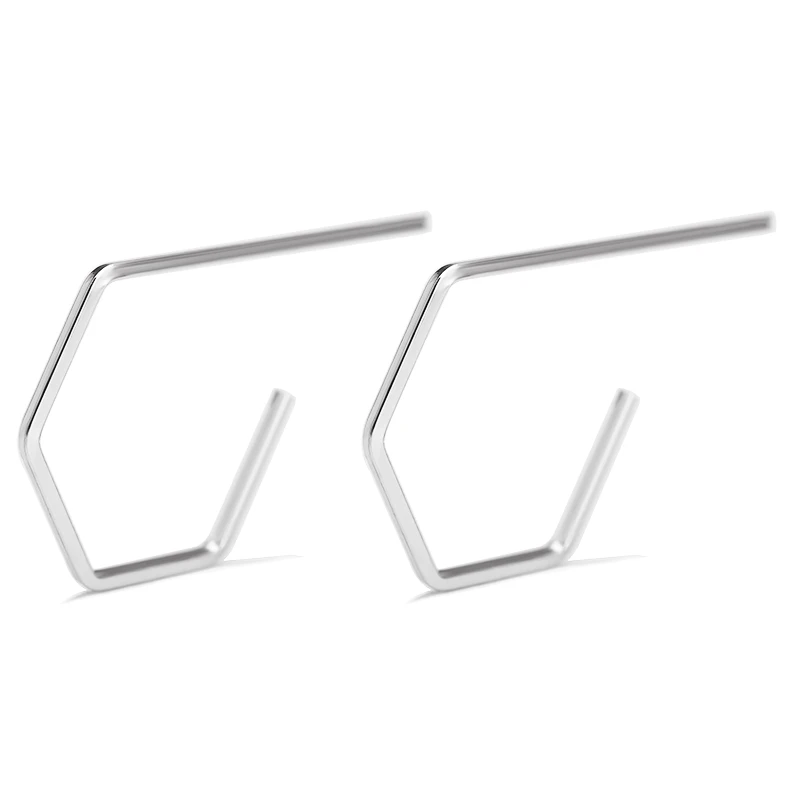 

New fashion metal simple geometric ear studs women earrings harajuku aesthetic jewelry for women charms accessories for girls