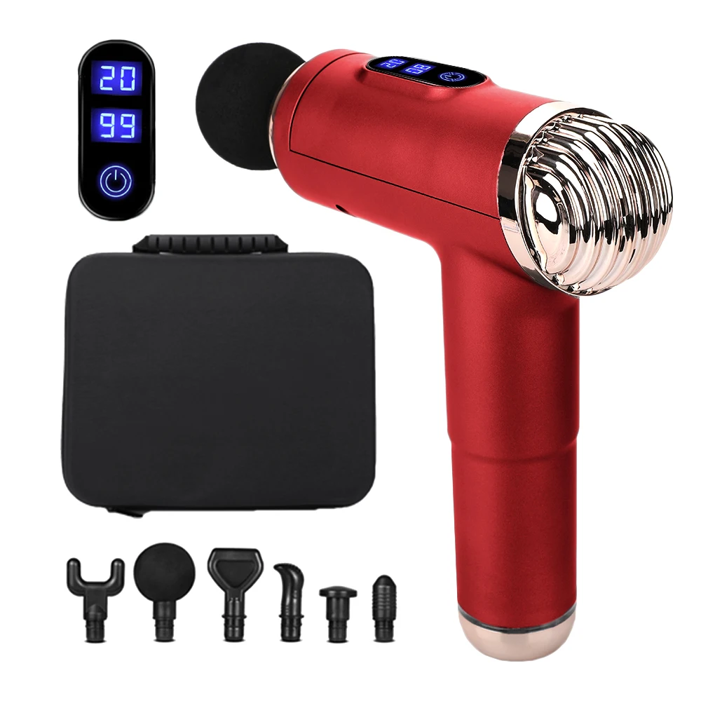 

Massage Gun Neck Massager electric LCD Display Deep Muscle Massager Muscle Pain Body Exercising Relaxation Slimming Shaping