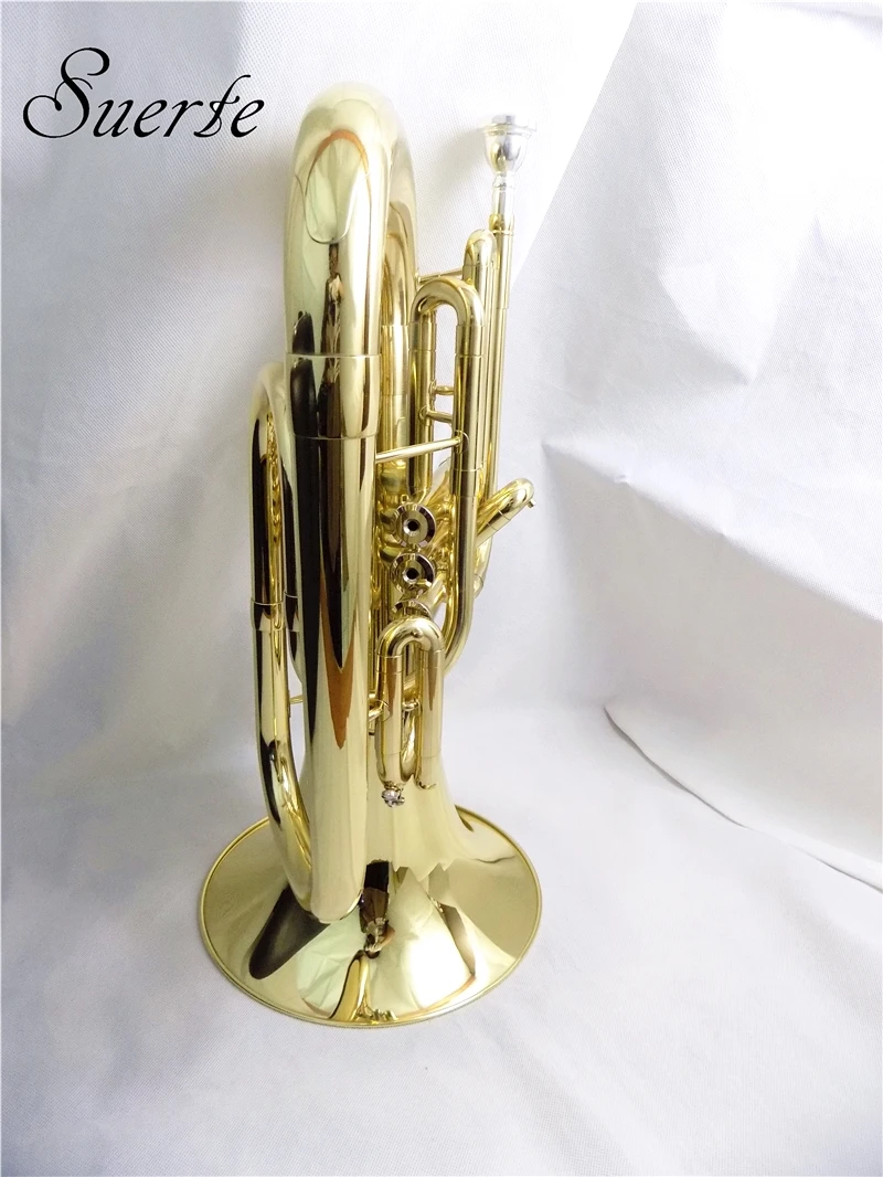 Bb Marching euphonium чехол с мундштуком желтый латунный euphonium Horn Музыкальные инструменты