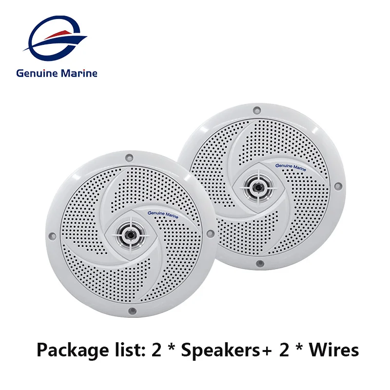 1 Pair 6.5 Inch 60W Waterproof Wireless Marine Boat Speakers Motorcycle Audio Modified Loudspeaker For Yacht Accessories
