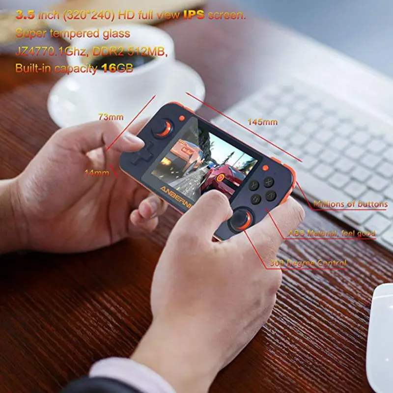 Портативные игровые плееры RG350 Ретро портативная игровая консоль Бесплатная с 32G