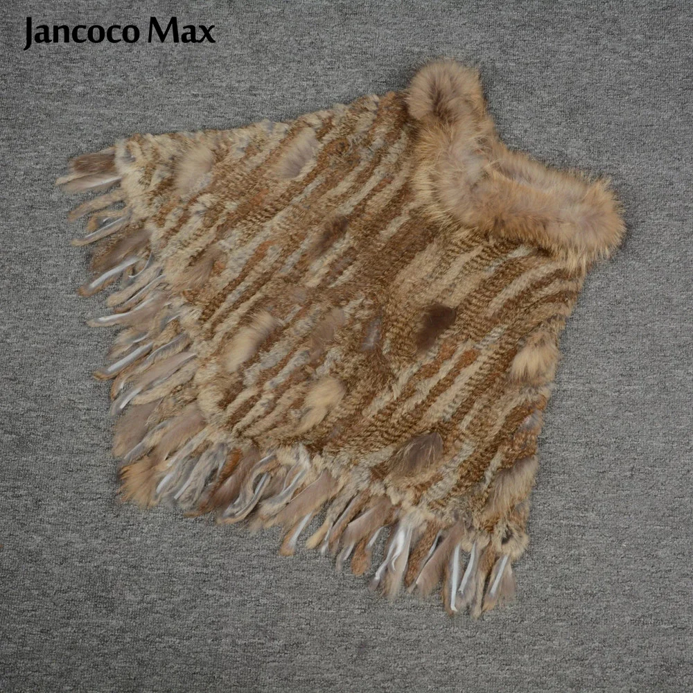 Jancoco Max новая зимняя мода натуральный мех кролика и Бесплатная доставка Одежда