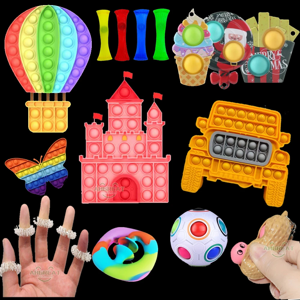 

Hot Push Bubble Fidget Toys Adult Stress Simple Dimple Relief Toy for Antistress Soft Squishy Gift Anti Stress Push Kids toy