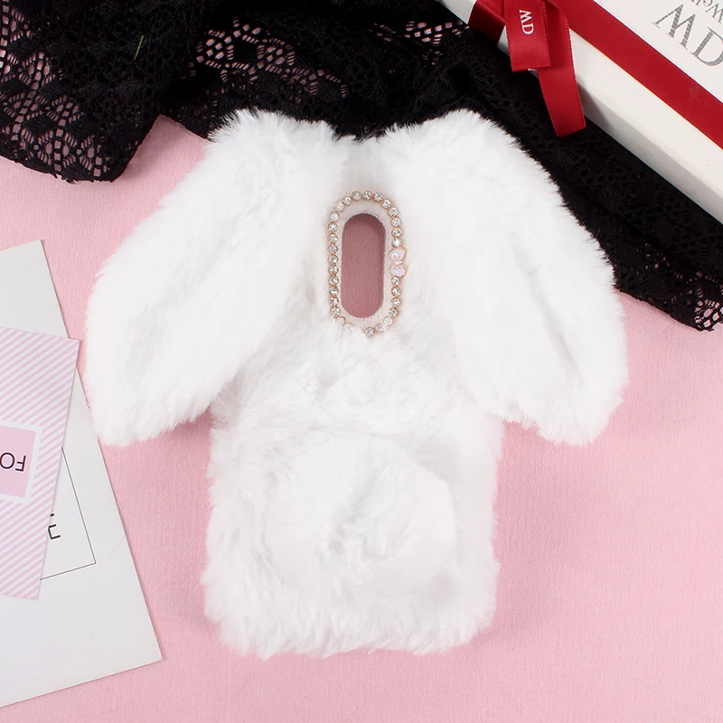 DIY Soft Furry Hot Hand Rabbit Beautiful Style Cover Protect Phone Case For Xiaomi Redmi 7 K20 Pro Y3 Skin TPU Silicone Etui | Мобильные