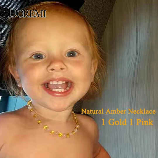 Браслет для прорезывания зубов DOREMI янтарный браслет ожерелье мальчиков и