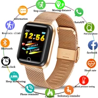 lige smart electronic watch women fitness tracker heart rate sphygmomanometer pedometer for android ios health sports smartwatch