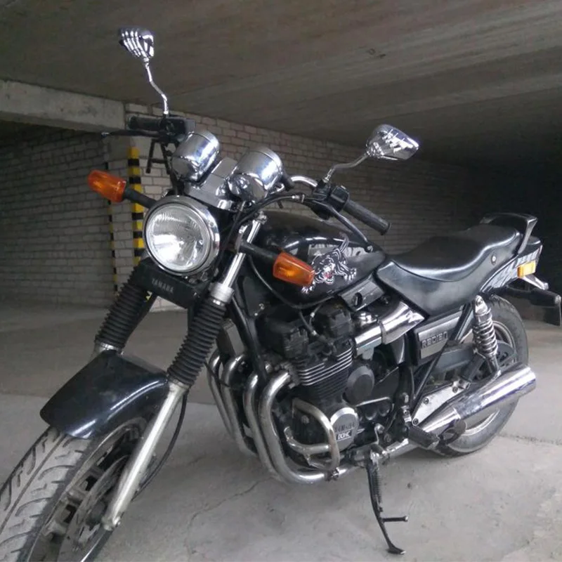 Универсальные высококачественные мотоциклетные зеркала заднего вида с черепом