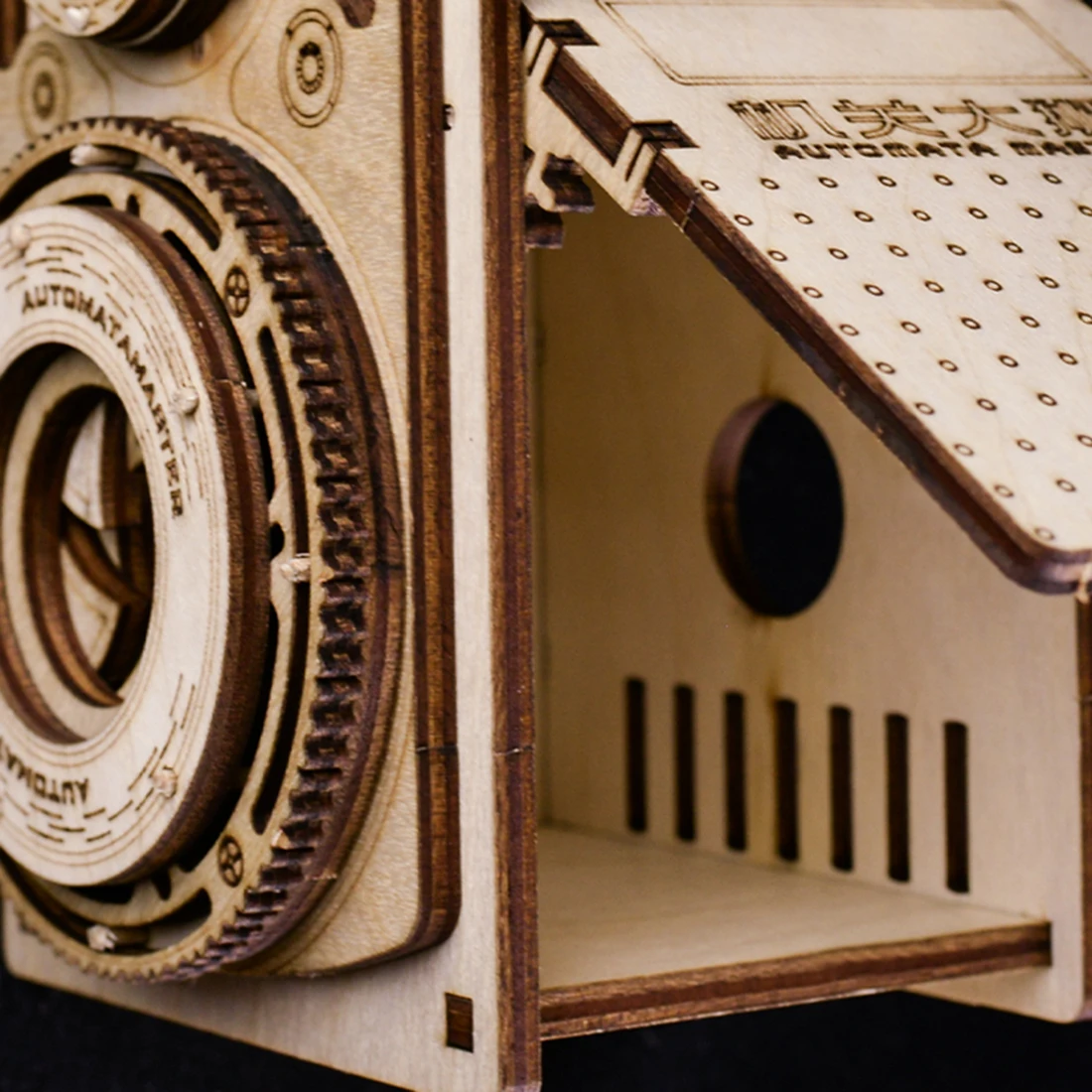 3D деревянная модель старой камеры креативные механические пазлы Сборная сделай