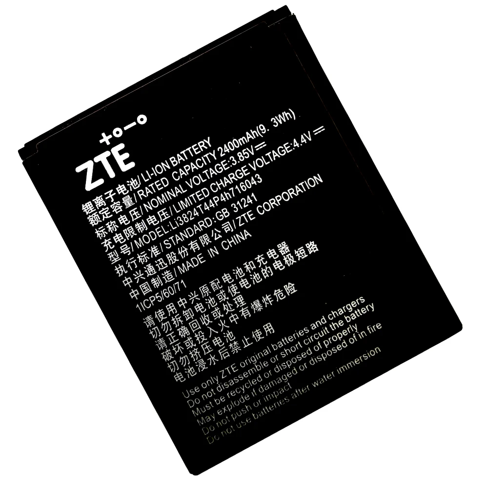 2021 years 100 original high quality 2400mah li3824t44p4h716043 battery for zte blade a520 a521 ba520 mobile phone battery free global shipping