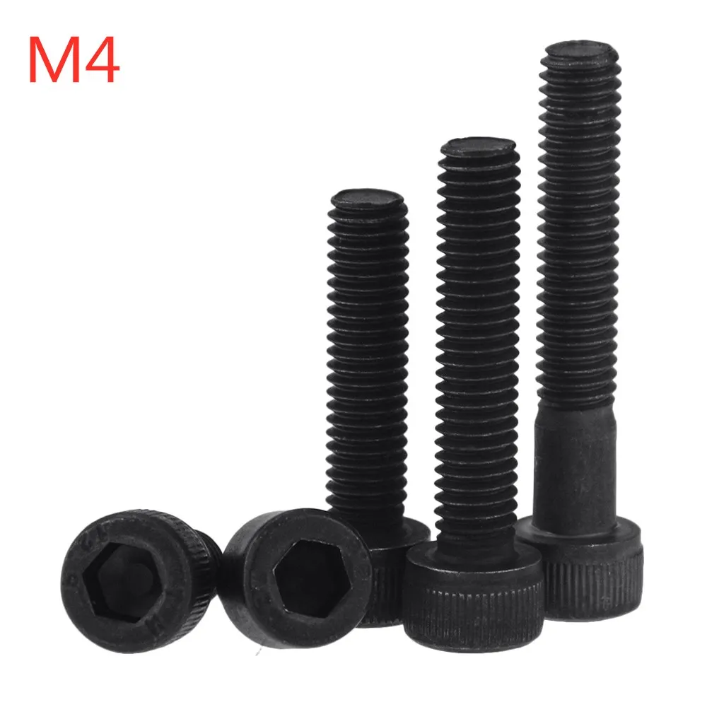 5 шт. M4x6-80 10 20 30 40 50 60 70 DIN912 Класс 12 9 Allen с цилиндрической головкой Винт шестигранной