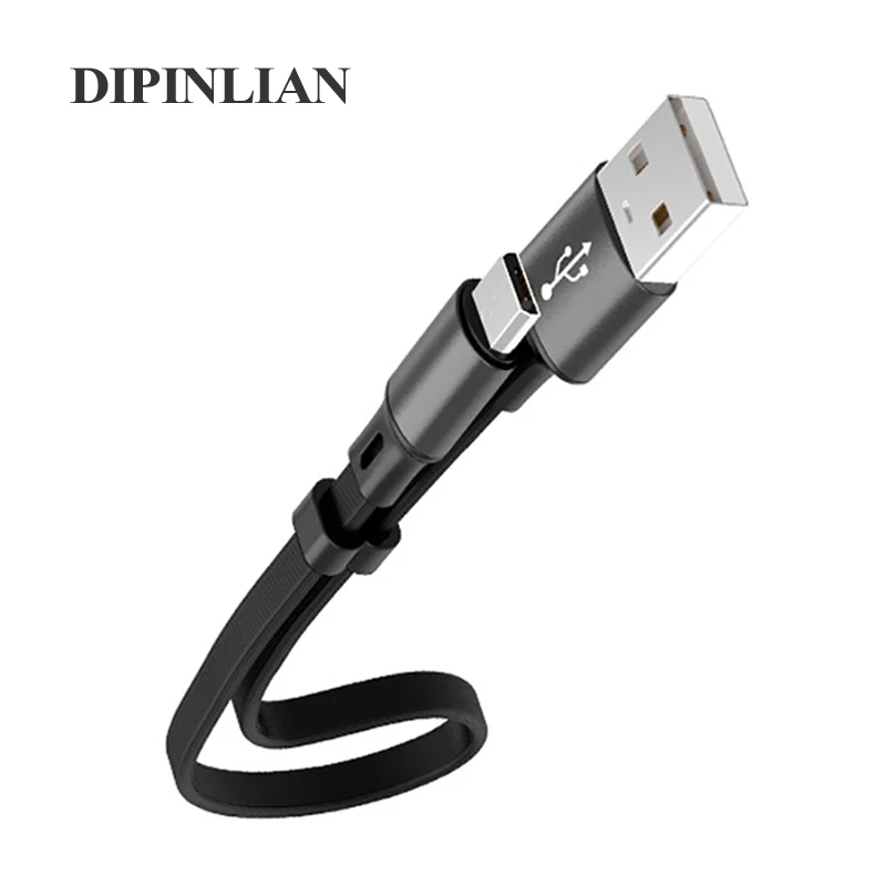 25 см Портативный Micro USB зарядный кабель для Samsung Huawei Xiaomi Быстрая Зарядка Внешний