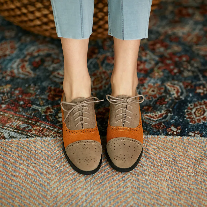 

FEDONAS Suede Leather Women Shoes British Style Chunky Heels Shoes Woman 2021 Newest Cross Tied Party Working Women Pumps