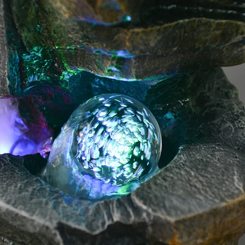 

High Mountains and Rivers Make Money Balcony Rockery Fountain Fish Pond Feng Shui Wheel Living Room Humidifier Waterscape Office