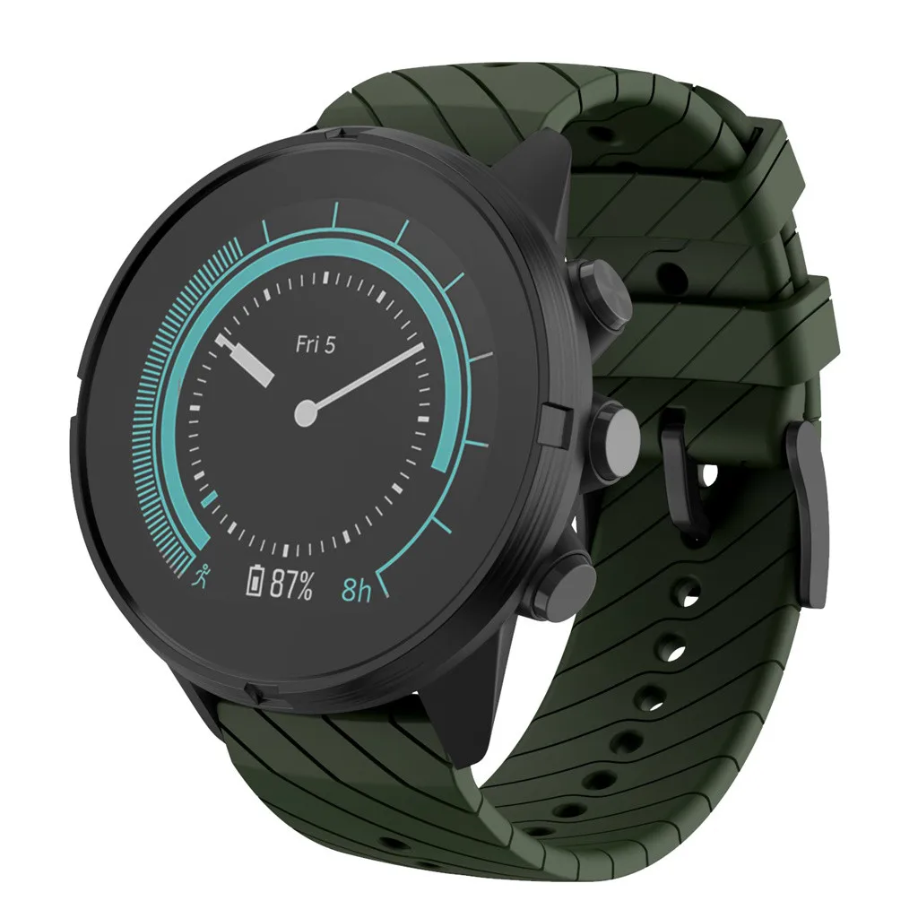 Спортивный мягкий силиконовый сменный ремешок OTOKY для Suunto 9/9 Baro медный часов