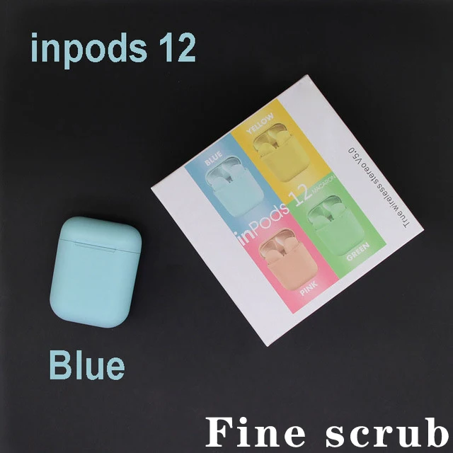 Оригинальные i12 TWS беспроводные наушники мини наушники Bluetooth 5,0 для iPhone samsung xiaomi not PK i7s i9s i11 i20 i30 - Цвет: inpods12 blue