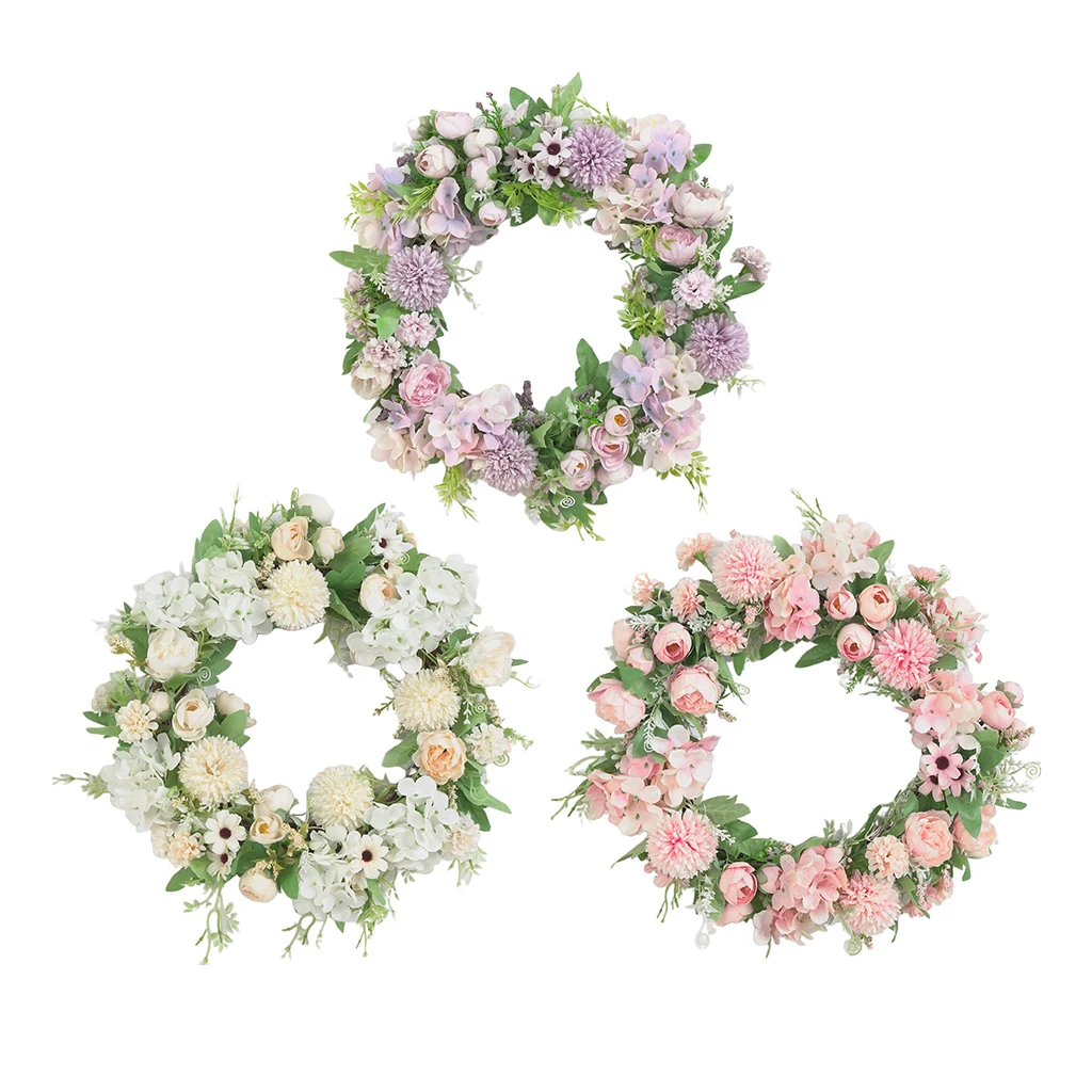 

Wreath Flowers Artificial Door Garland Wreath 40cm 16in Artificial Garland
