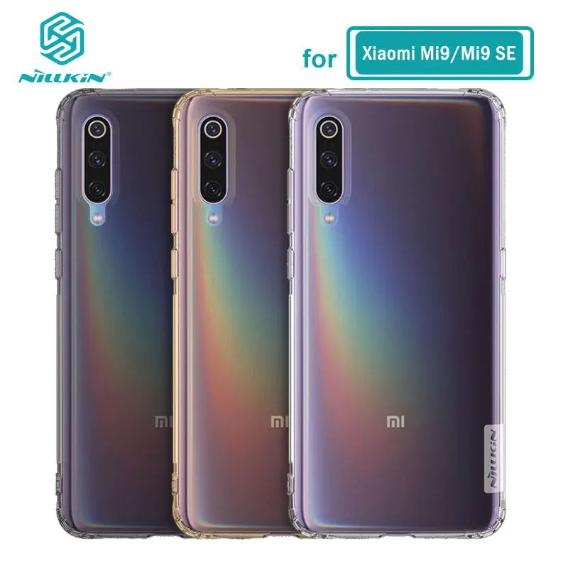 для Xiaomi Mi 9 Чехол 6 39 ''Nillkin Nature прозрачный мягкий Силиконовый ТПУ защитный чехол