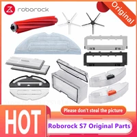 original roborock s7 vacuum cleaner accessories filter main brush mop cloth side brush water tank dust box bracket robot parts