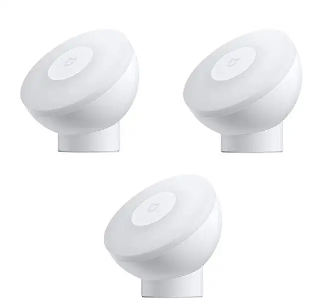 3pcs Night Light Xiaomi Mijia Yee светильник светодиодный индукционный Ночной светильник 2 лампы Регулируемая яркость инфракрасный умный контроль умный датчик человеческого тела - Цвет: 3pcs Night Light