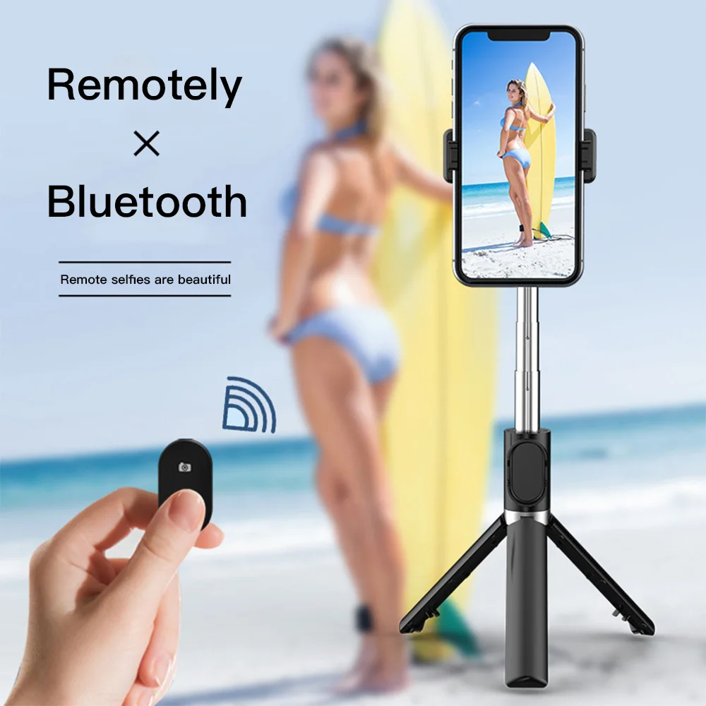 3 в 1 Беспроводная Bluetooth селфи палка складной штатив расширяемый монопод для iPhone IOS