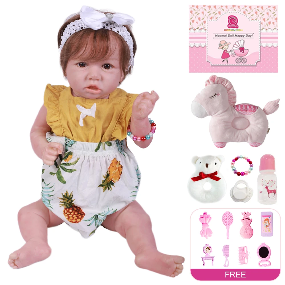 20 дюймов кукла для малышей на все тело мягкая виниловая игрушка тела девочек