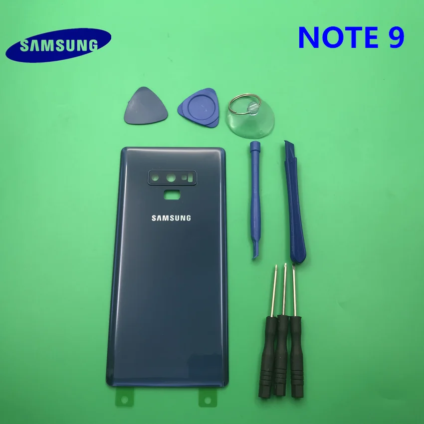 Замена NOTE9 задняя панель Батарея стекло задняя дверь крышка с задней камерой Стекло samsung Galaxy NOTE 9 N960 N960F