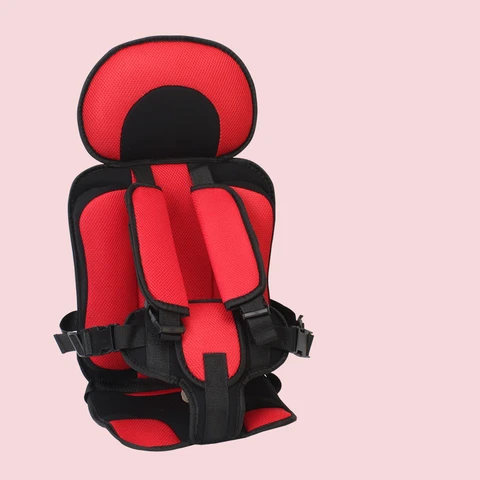 Портативное регулируемое безопасное детское сиденье автомобиля, утолщенное губчатое кресло для коляски, аксессуары для детей, детское кресло с ремнем