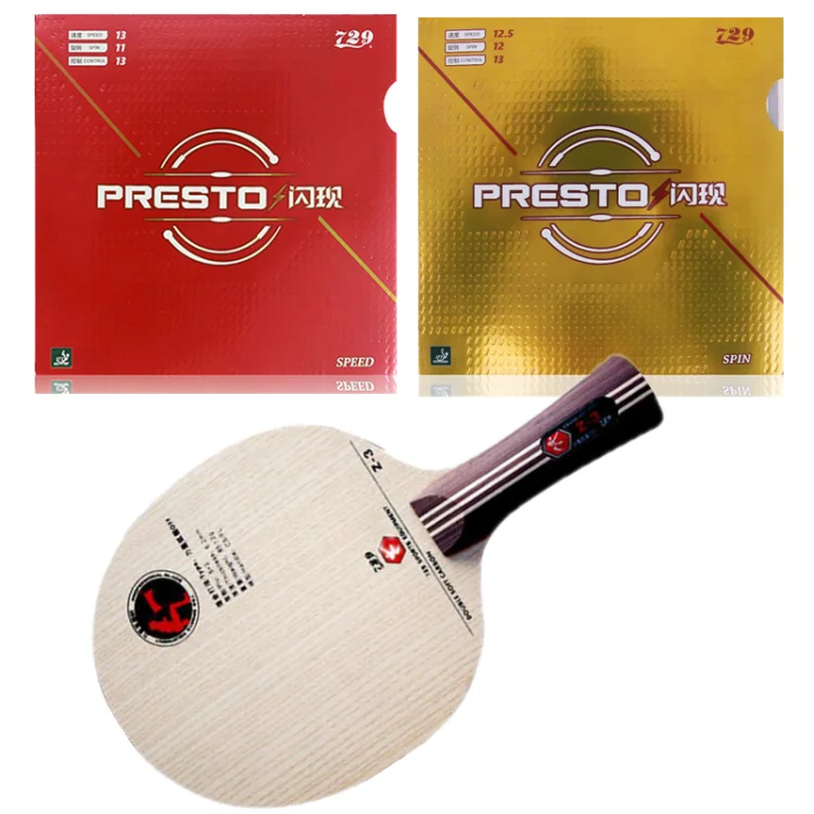 Ракетка для настольного тенниса Дружба 729 Z3 из углеродного волокна с скоростным