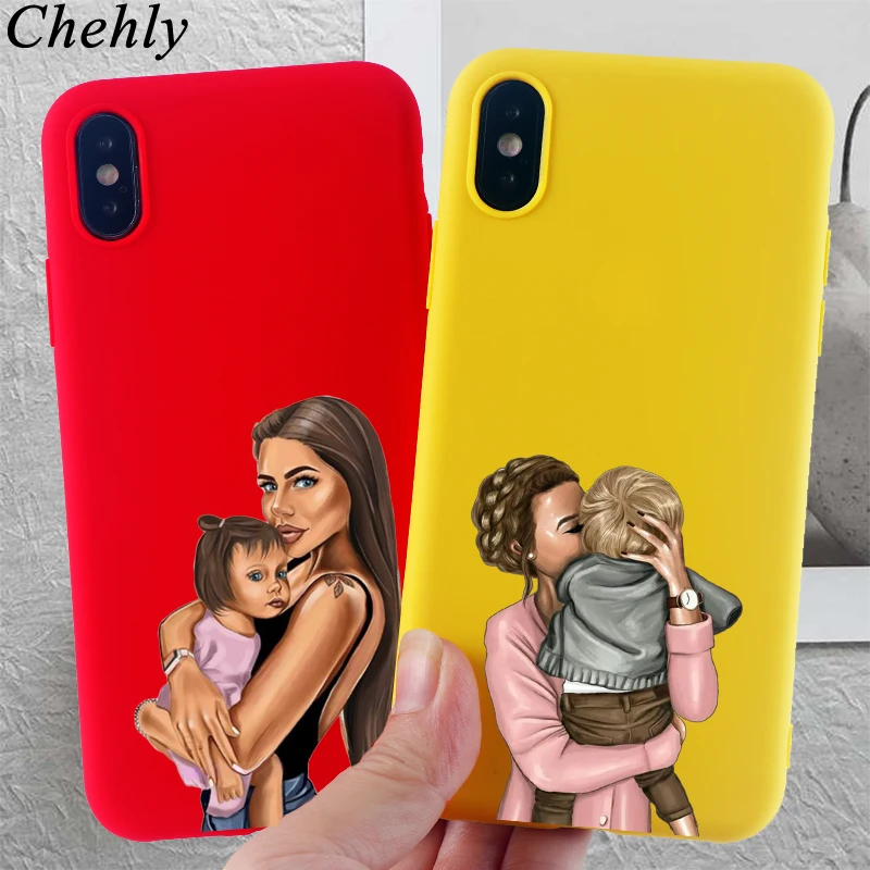 Чехол Super Mama для телефона IPhone 6s 7 8 11 12 Mini Plus Pro X XS MAX XR SE модные чехлы мягкий