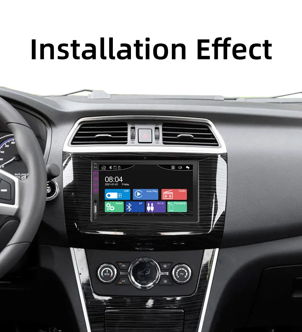 Автомагнитола Carplay MirrorLink 2 Din мультимедийный видеоплеер универсальная для Volkswagen