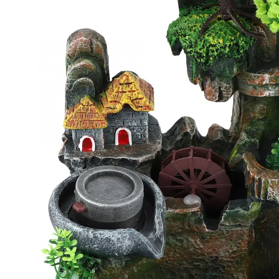 Полимерный Настольный рокерный фонтан бонсай с распылителем для дома гостиной