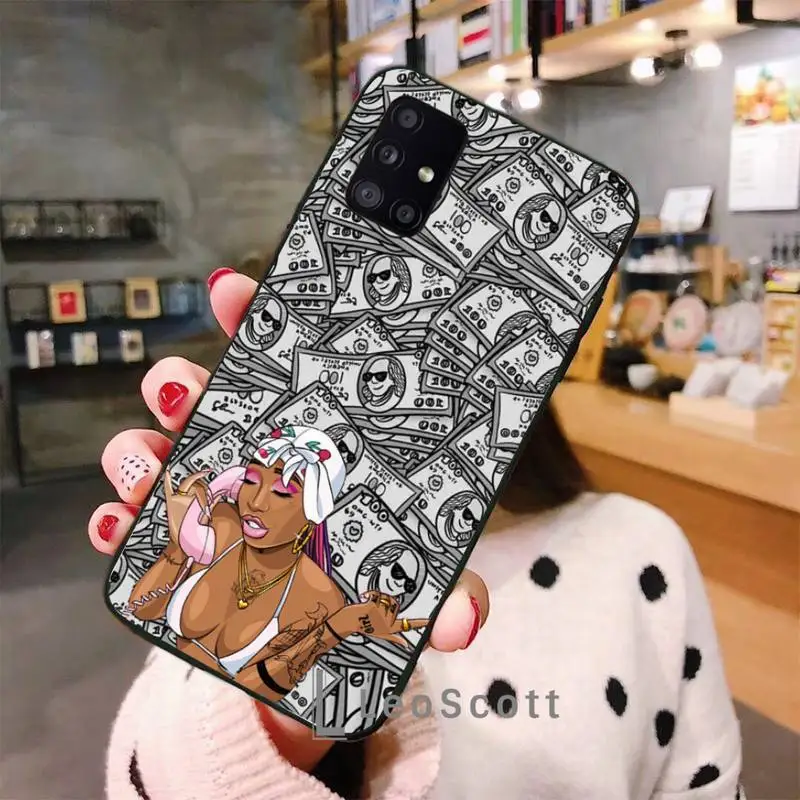 

Black melanin Girl Women Make Money Not Phone Cases For Samsung A50 A51 A71 A31 A21S S8 S9 S10 S20 S21 Plus Fe Ultra 4G 5G
