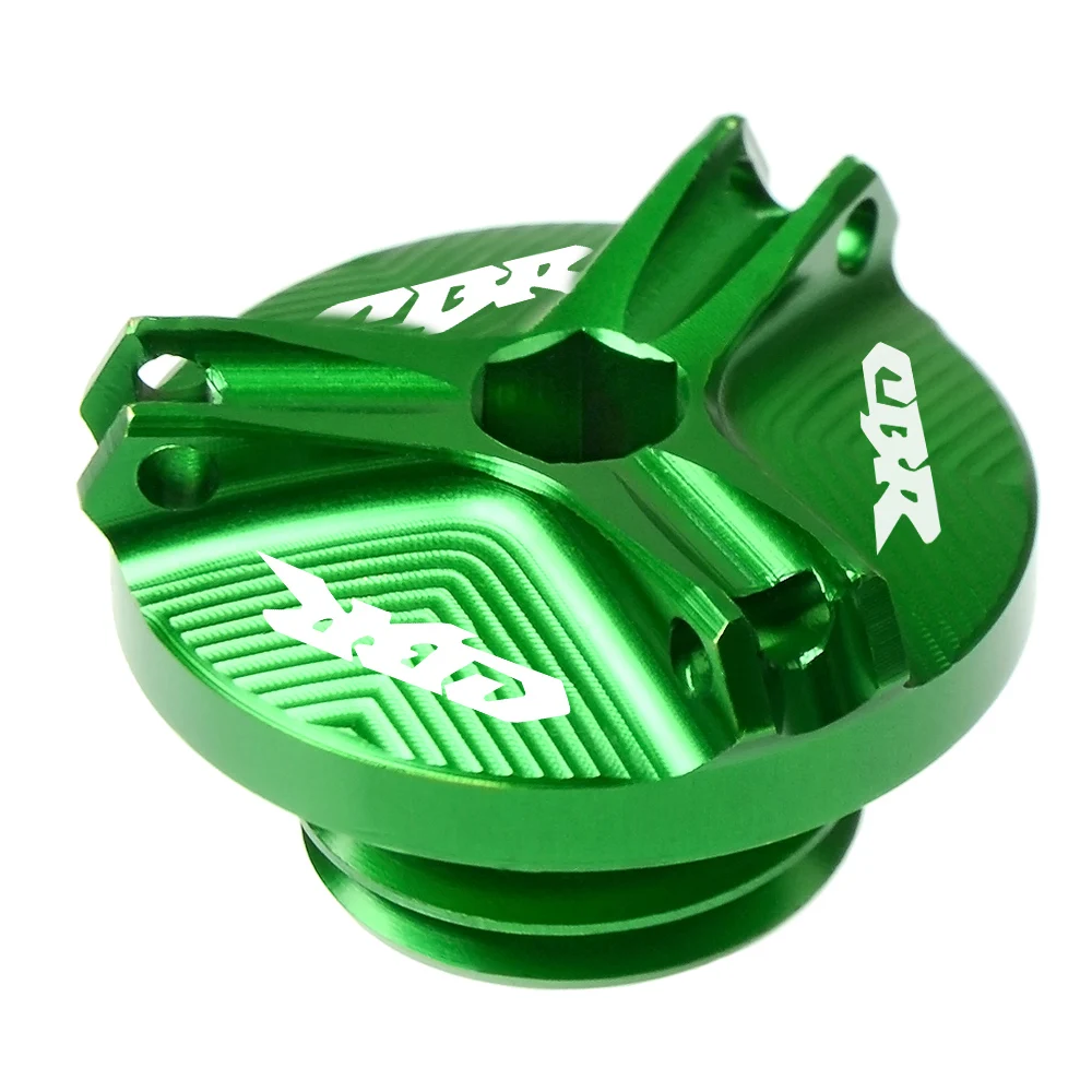 green Motorcycle M20*2.5 Engine Oil Filter Cup Plug Cover Screw For Honda CBR 600 250R CBR 600 900 1000 RR CBR 600 F2 F3 F4 F4i 500R - Цвет: green