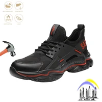man safety shoes indestructible steel toe men work safety boots indestructible puncture proof anti smash male work sneakers
